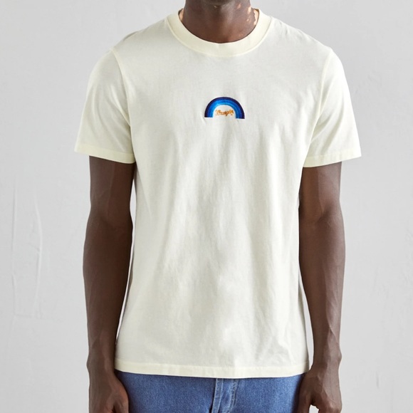 SANDRO x Wrangler Cotton Embroidered T-Shirt Tee Large - Picture 1 of 9